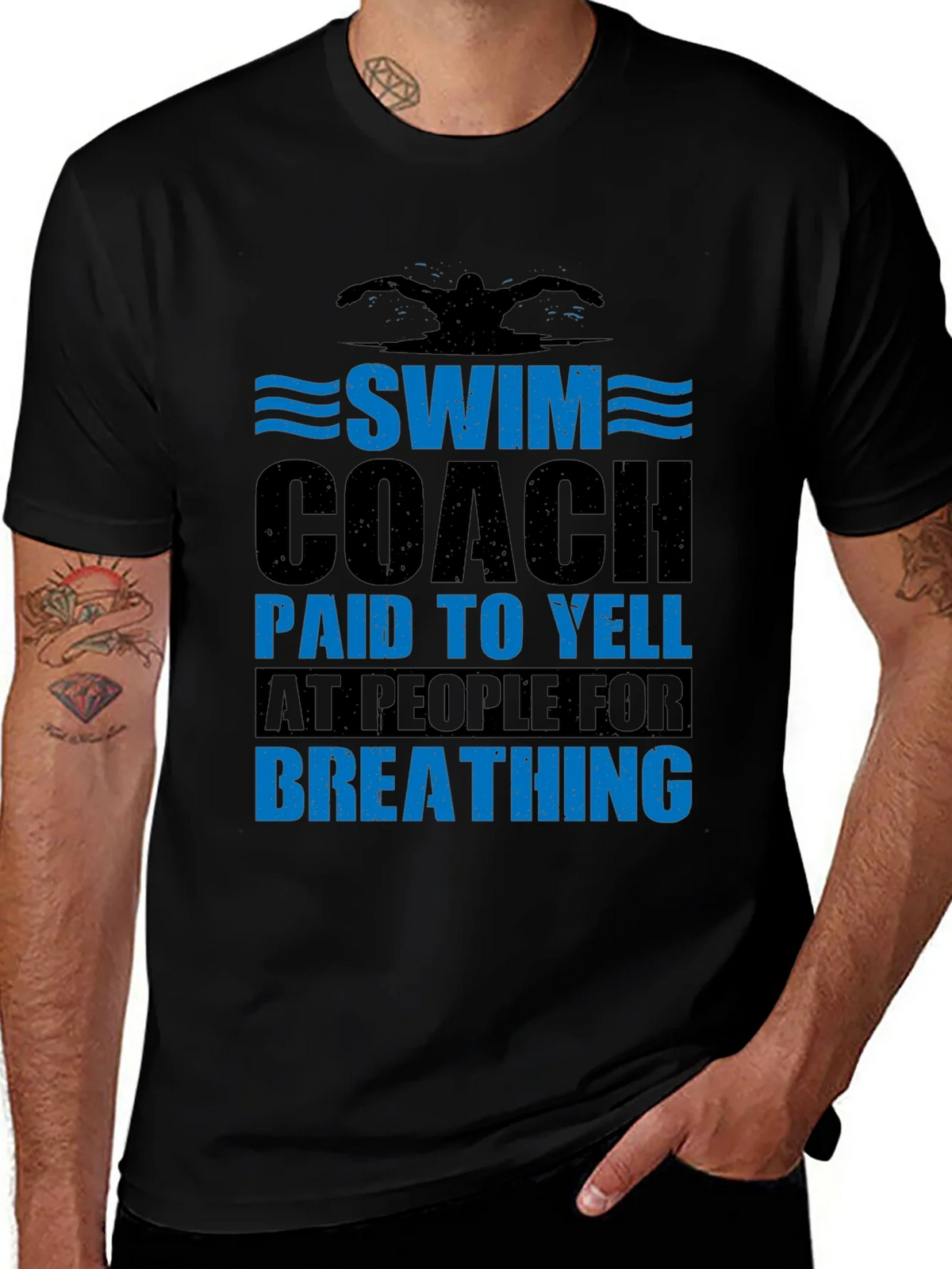 Swim Coach T-Shirt - Funny Saying product image 1