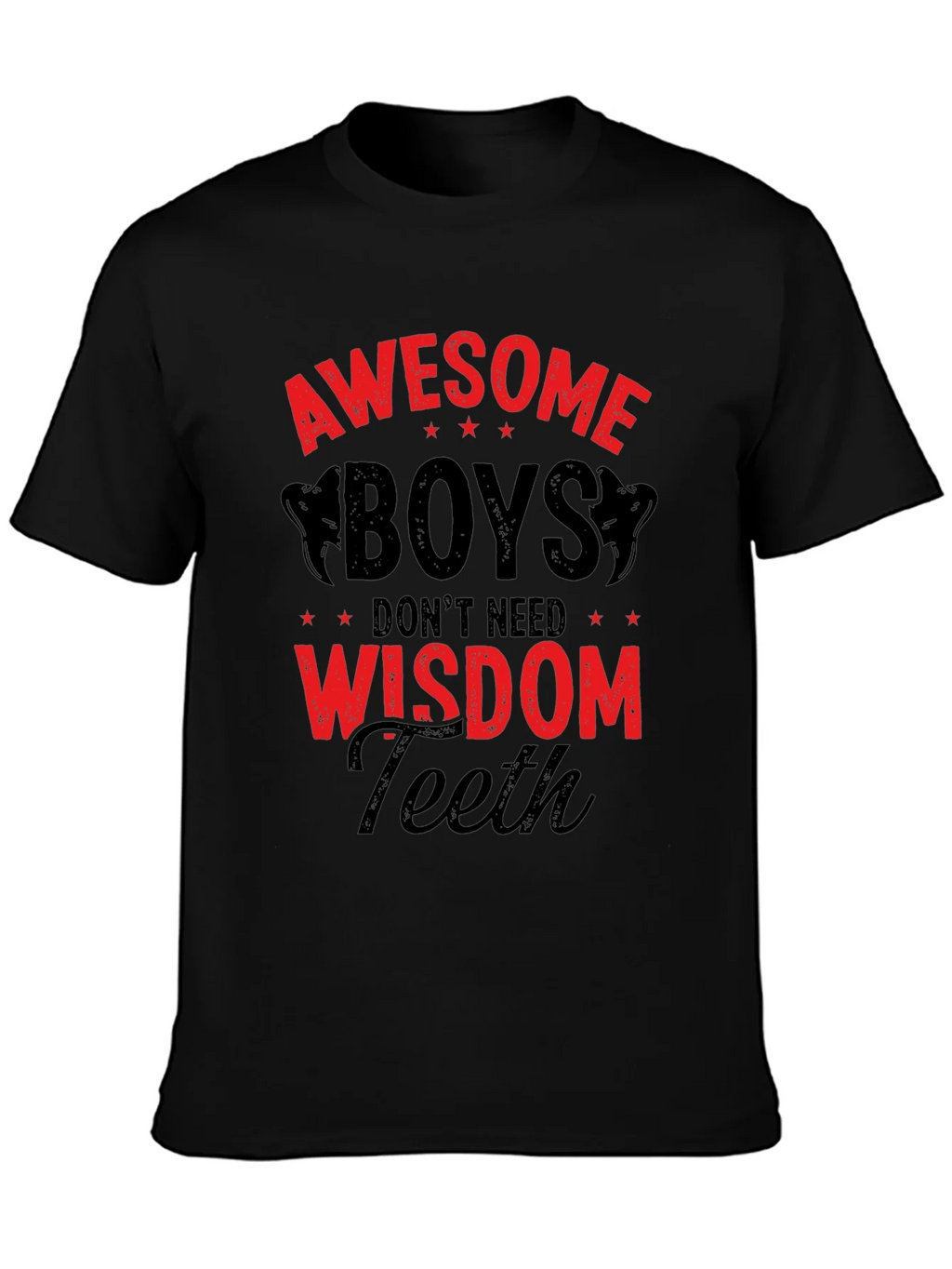 Awesome Boys Wisdom Teeth Graphic T-Shirt product image 3