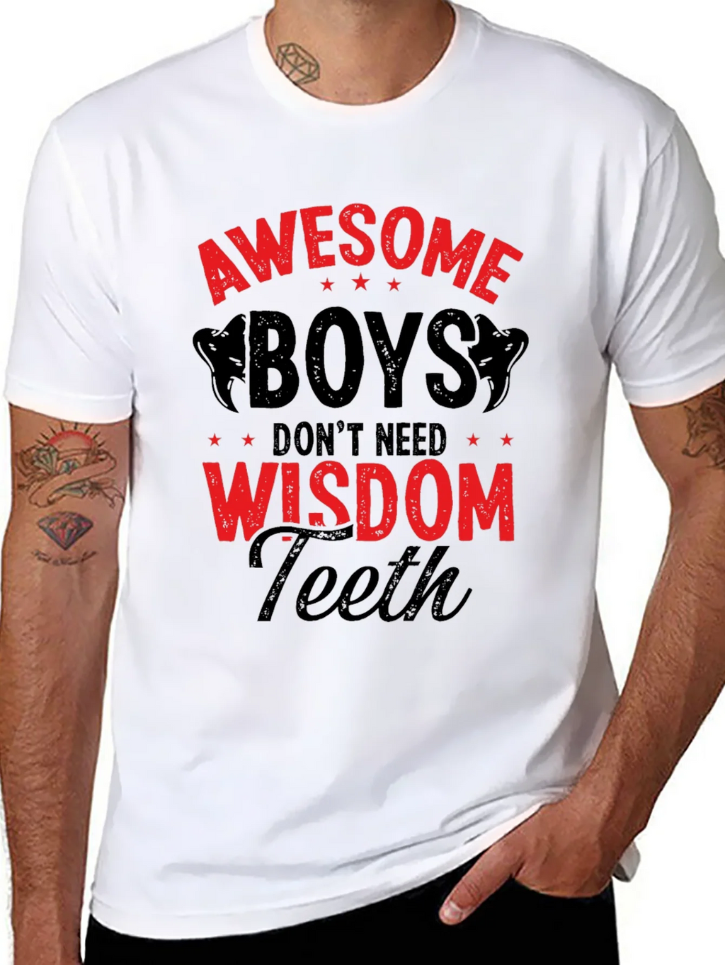 Awesome Boys Wisdom Teeth Graphic T-Shirt product image 7