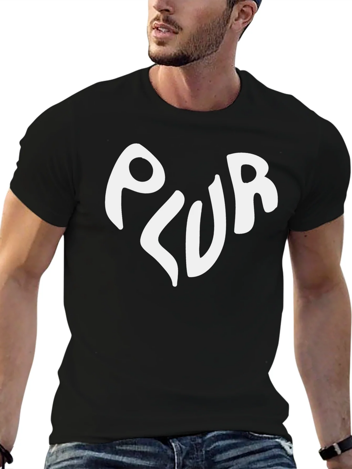 Black PLUR Graphic Tee product image 6