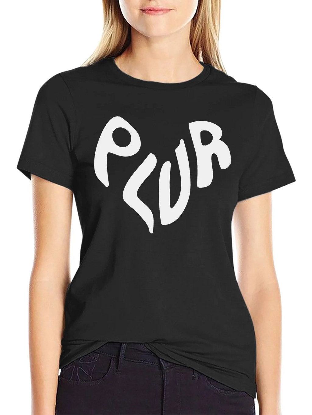 Black PLUR Graphic Tee product image 2