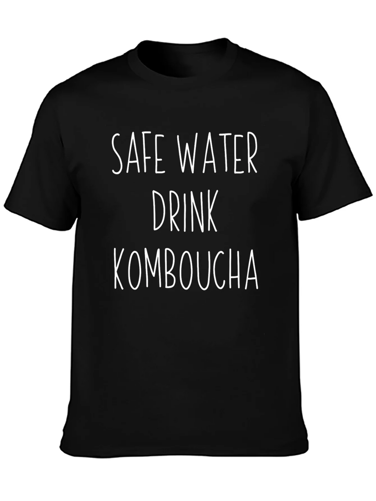 Safe Water Drink Kombucha Black T-Shirt product image 3