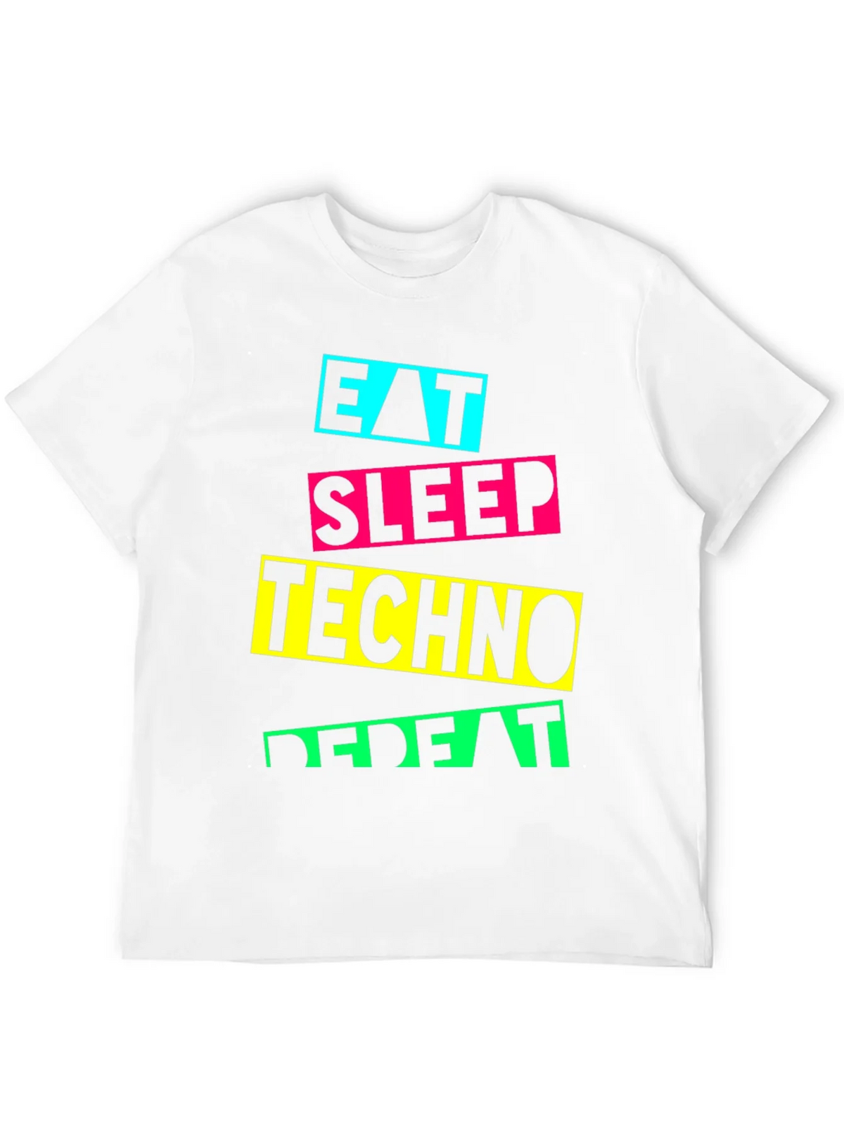 Eat Sleep Techno Repeat Graphic T-Shirt product image 11