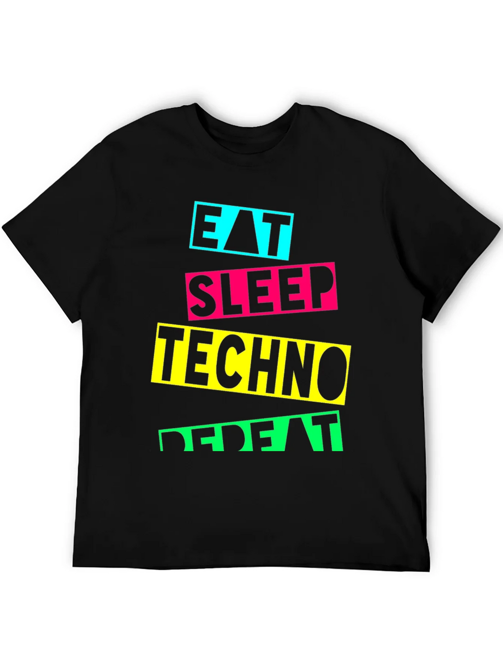 Eat Sleep Techno Repeat Graphic T-Shirt product image 5