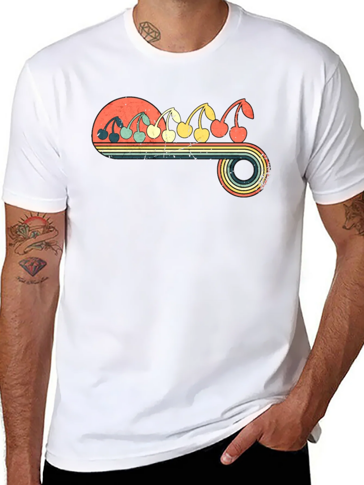 Retro Cherry Graphic T-Shirt product image 6