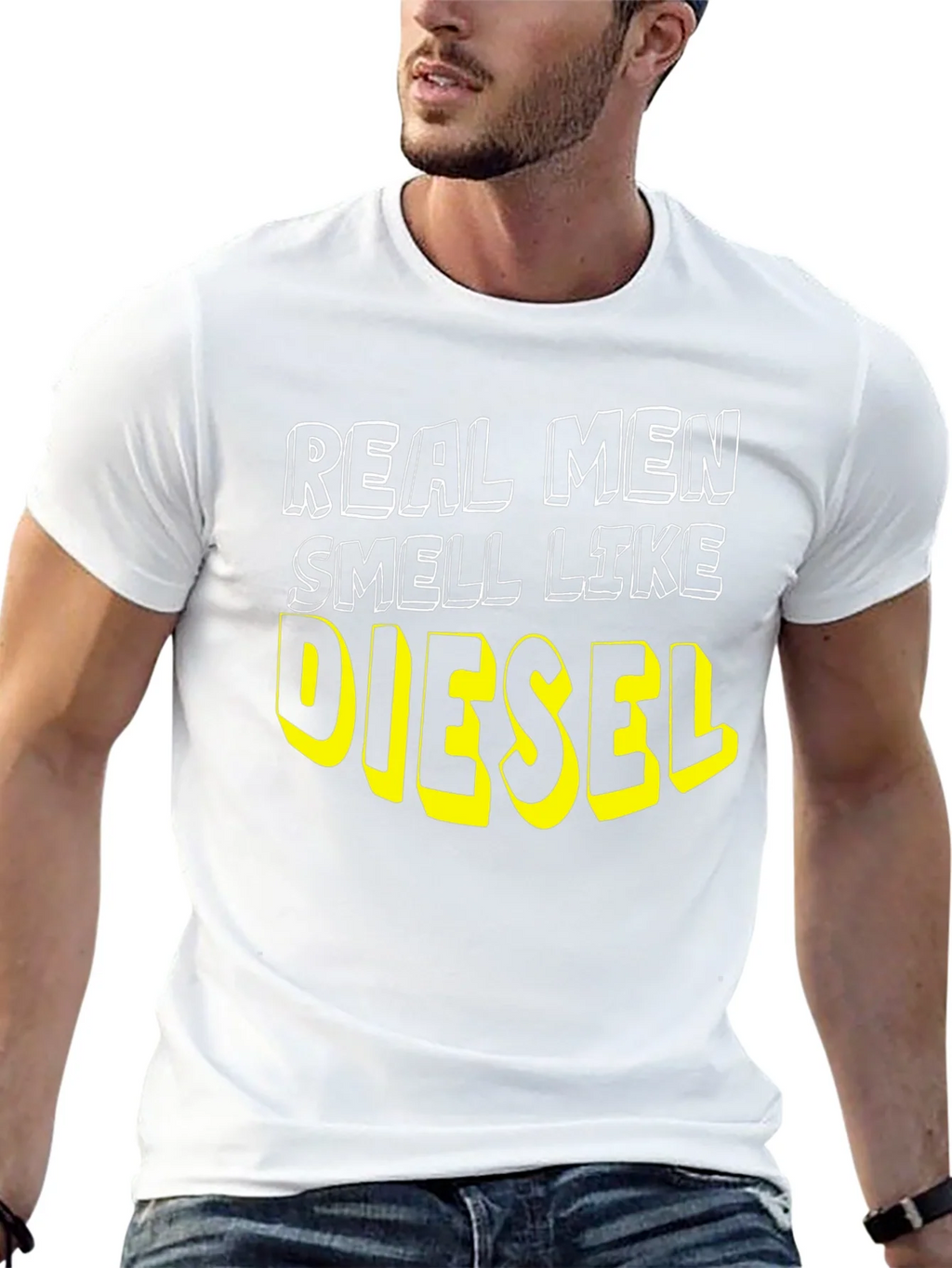 Real Men Smell Like Diesel Black T-Shirt product image 11