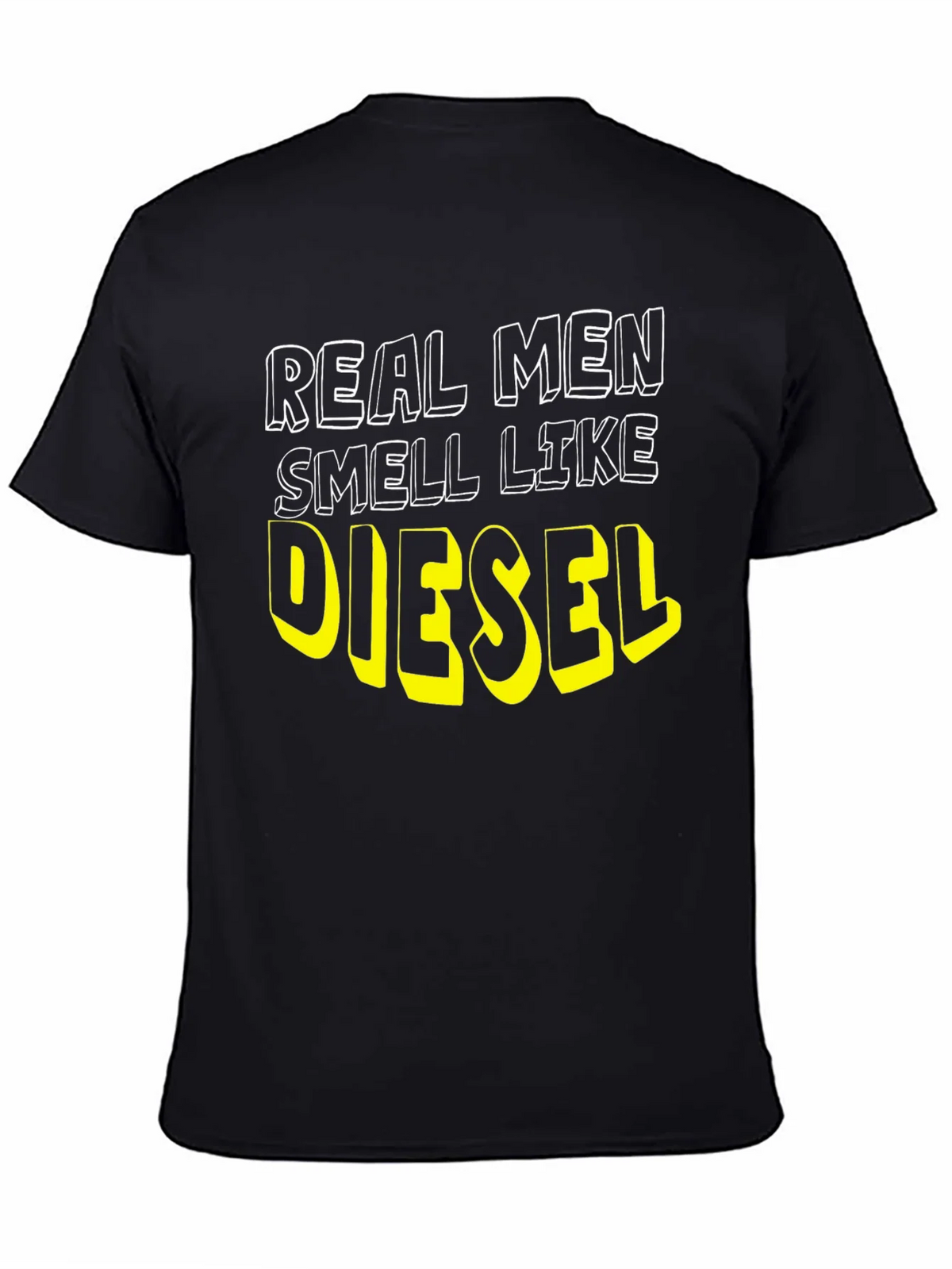 Real Men Smell Like Diesel Black T-Shirt product image 4