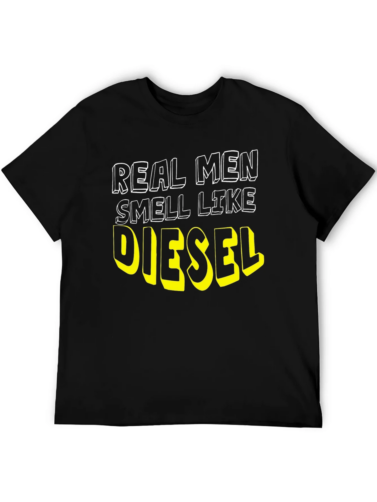 Real Men Smell Like Diesel Black T-Shirt product image 5