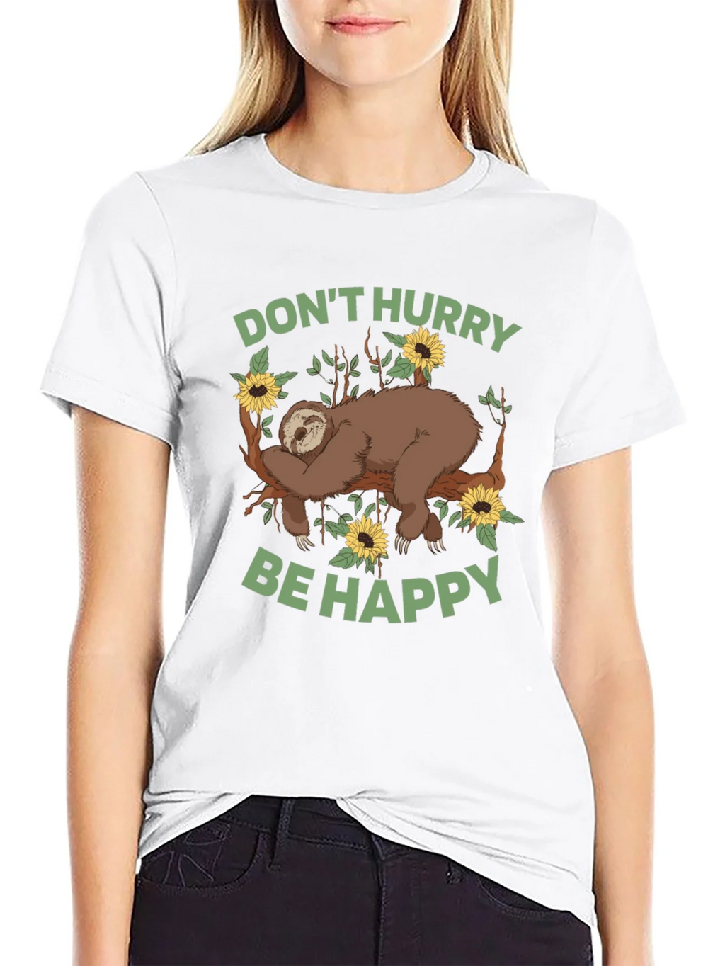 Sloth Graphic Tee - Dont Hurry Be Happy product image 8