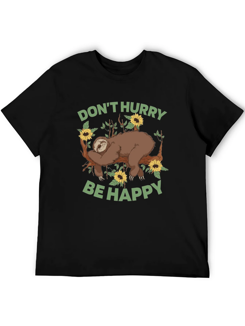 Sloth Graphic Tee - Dont Hurry Be Happy product image 5
