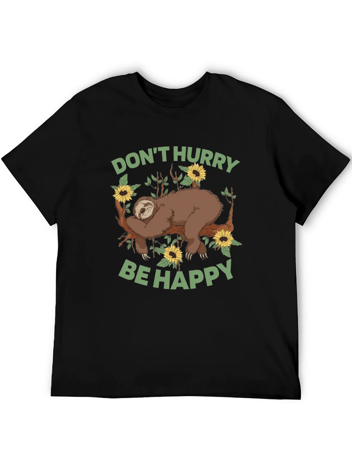 Sloth Graphic Tee - Dont Hurry Be Happy product image 5
