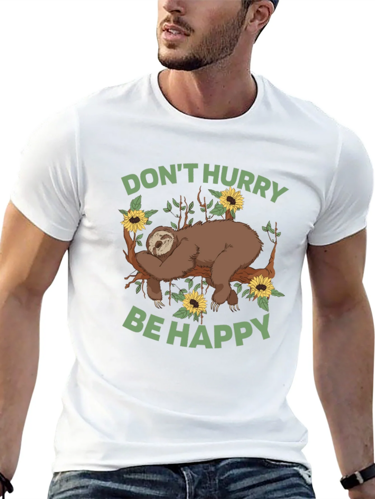 Sloth Graphic Tee - Dont Hurry Be Happy product image 12