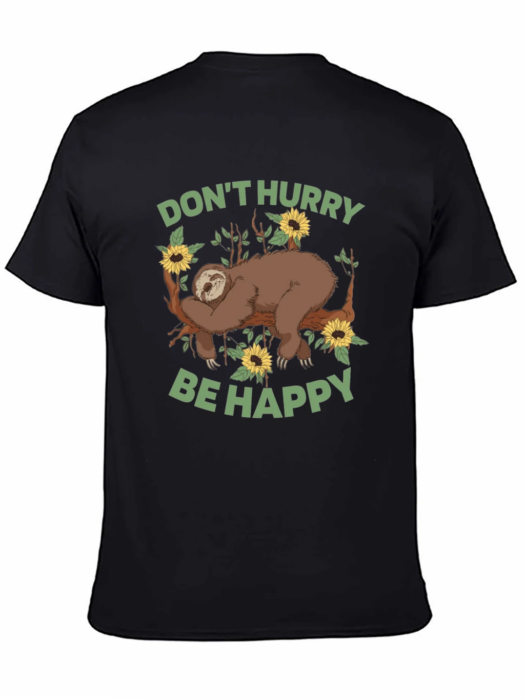 Sloth Graphic Tee - Dont Hurry Be Happy product image 4
