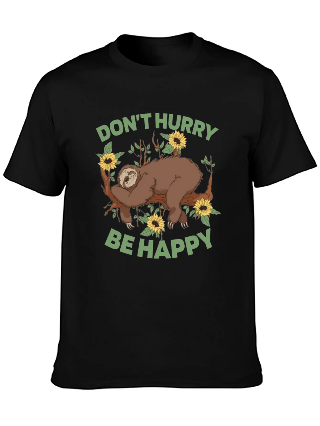 Sloth Graphic Tee - Dont Hurry Be Happy product image 3