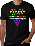 100 Days of School Rainbow Hearts Tee product image 1