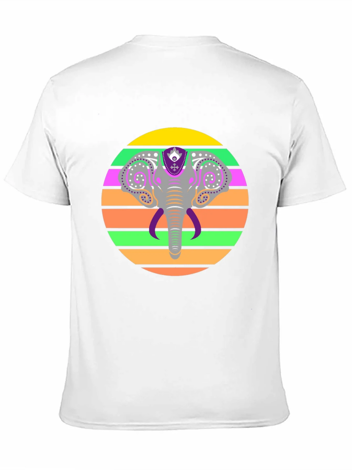 Elephant Sunset Graphic Tee - Stylish Mens Black T-Shirt product image 10