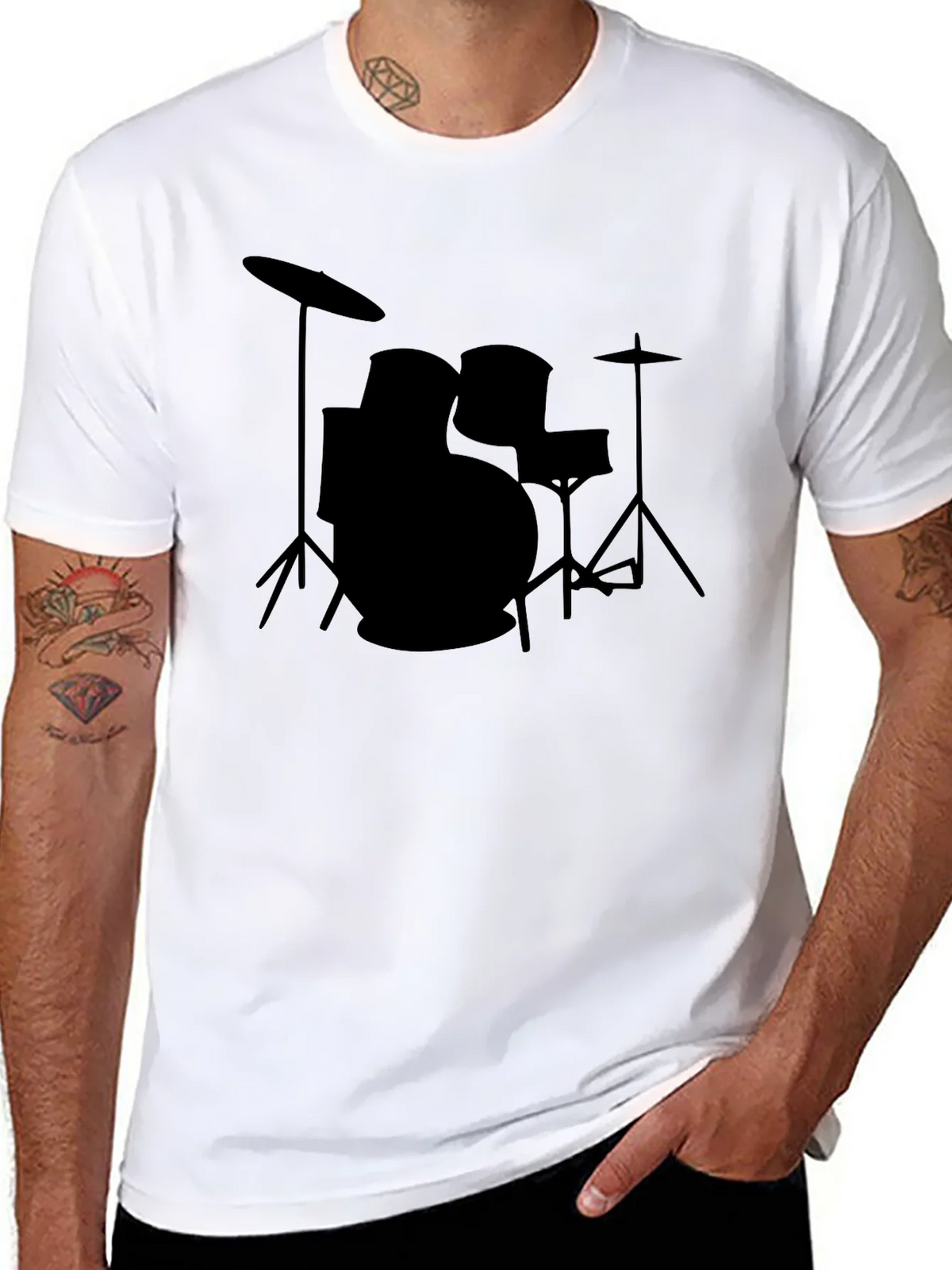 Drum Kit Graphic Tee - Musician T-Shirt product image 7
