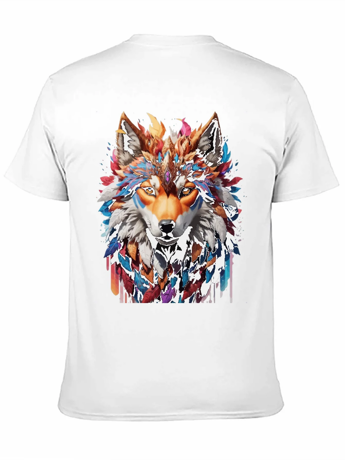 Wolf Spirit Graphic Tee - Artistic Animal Design product image 10