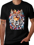 Wolf Spirit Graphic Tee - Artistic Animal Design product image 1
