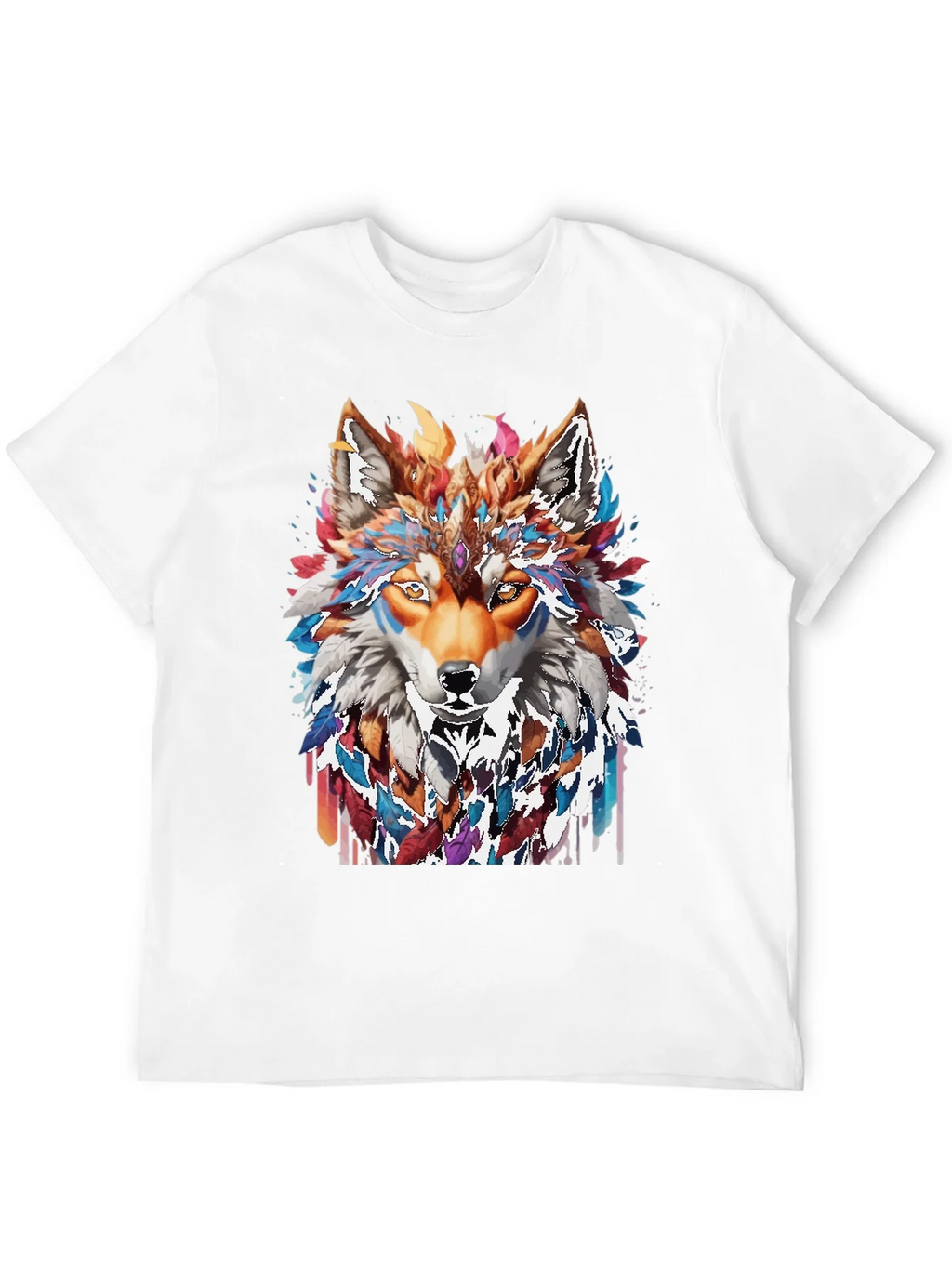 Wolf Spirit Graphic Tee - Artistic Animal Design product image 11