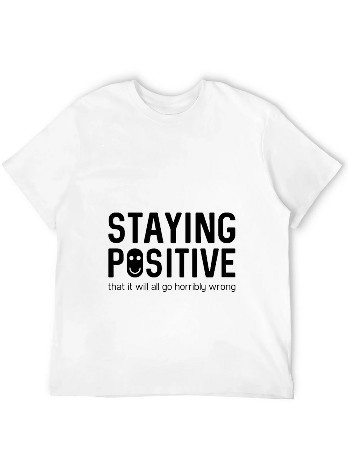 Staying Positive Graphic Black T-Shirt product image 11