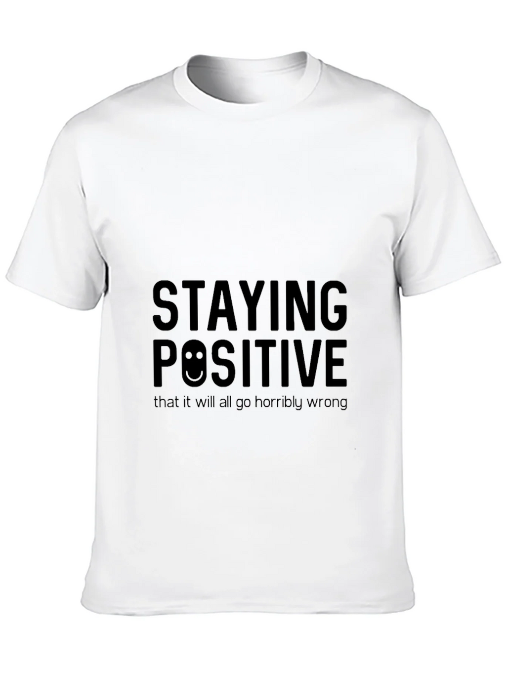 Staying Positive Graphic Black T-Shirt product image 9