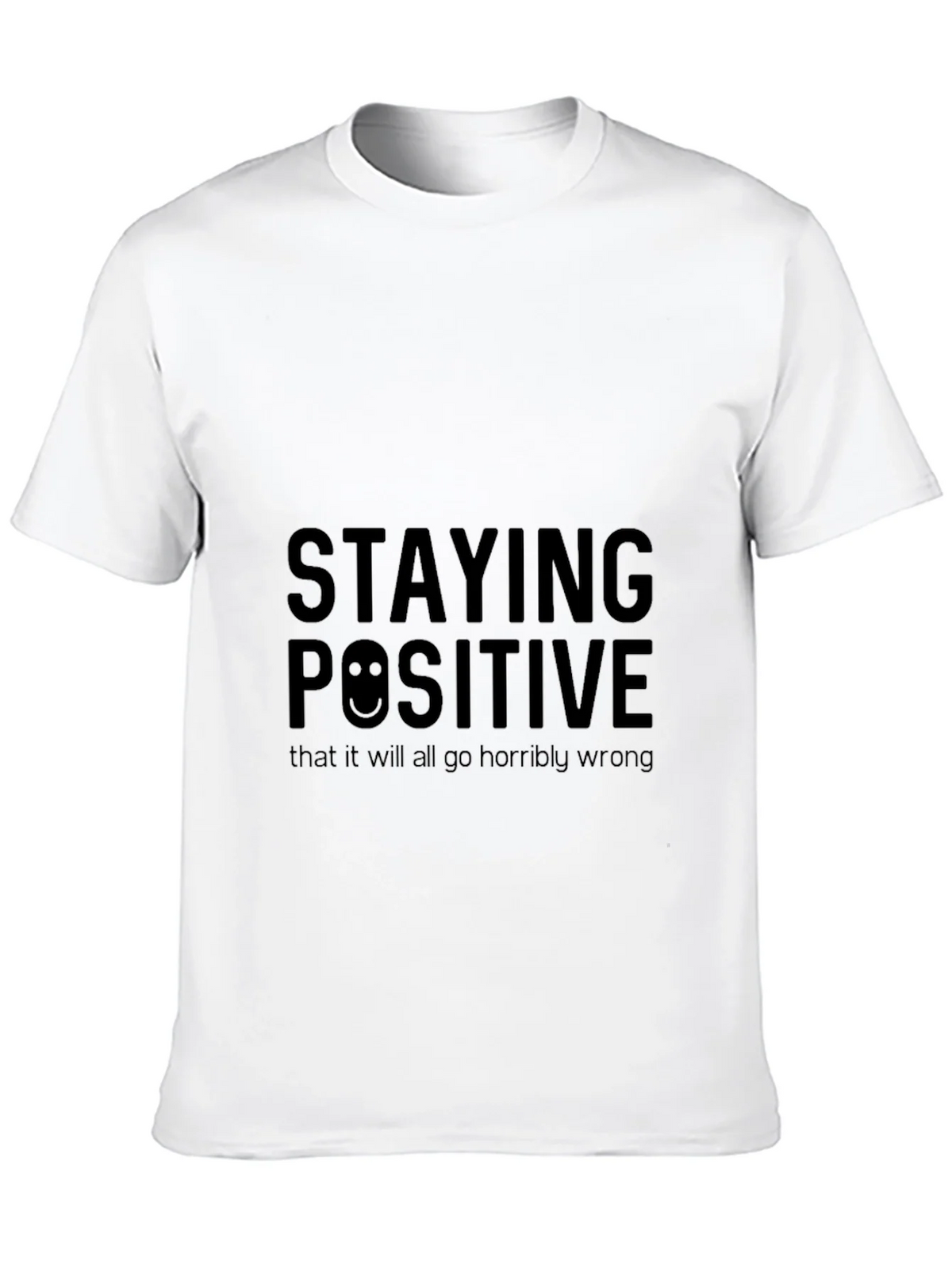 Staying Positive Graphic Black T-Shirt product image 9