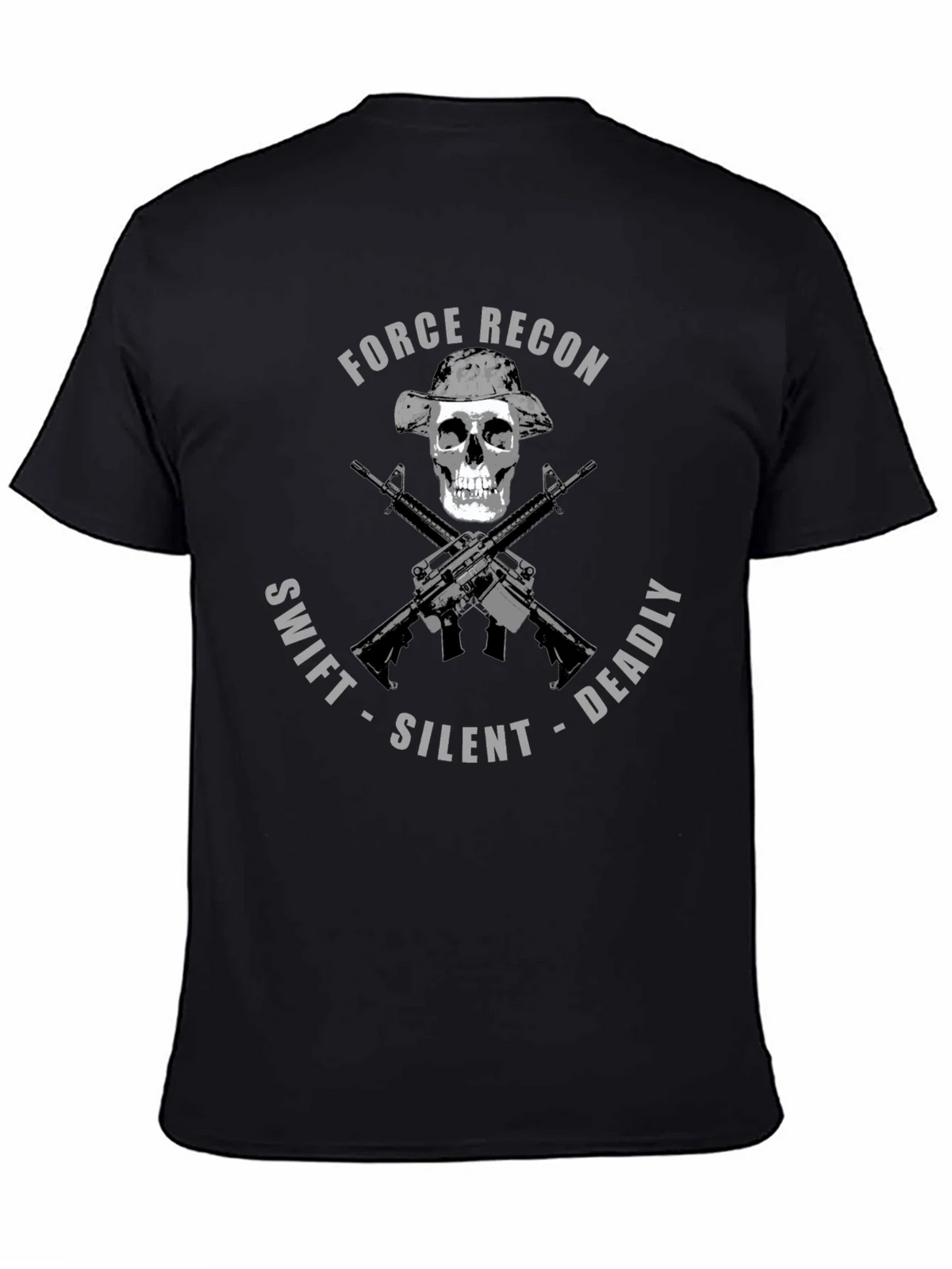 Force Recon Skull T-Shirt: Swift Silent Deadly Tee