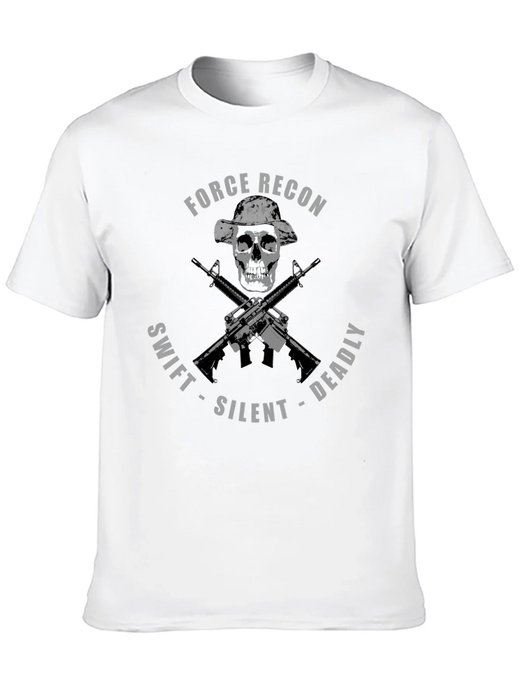 Force Recon Skull T-Shirt: Swift Silent Deadly Tee