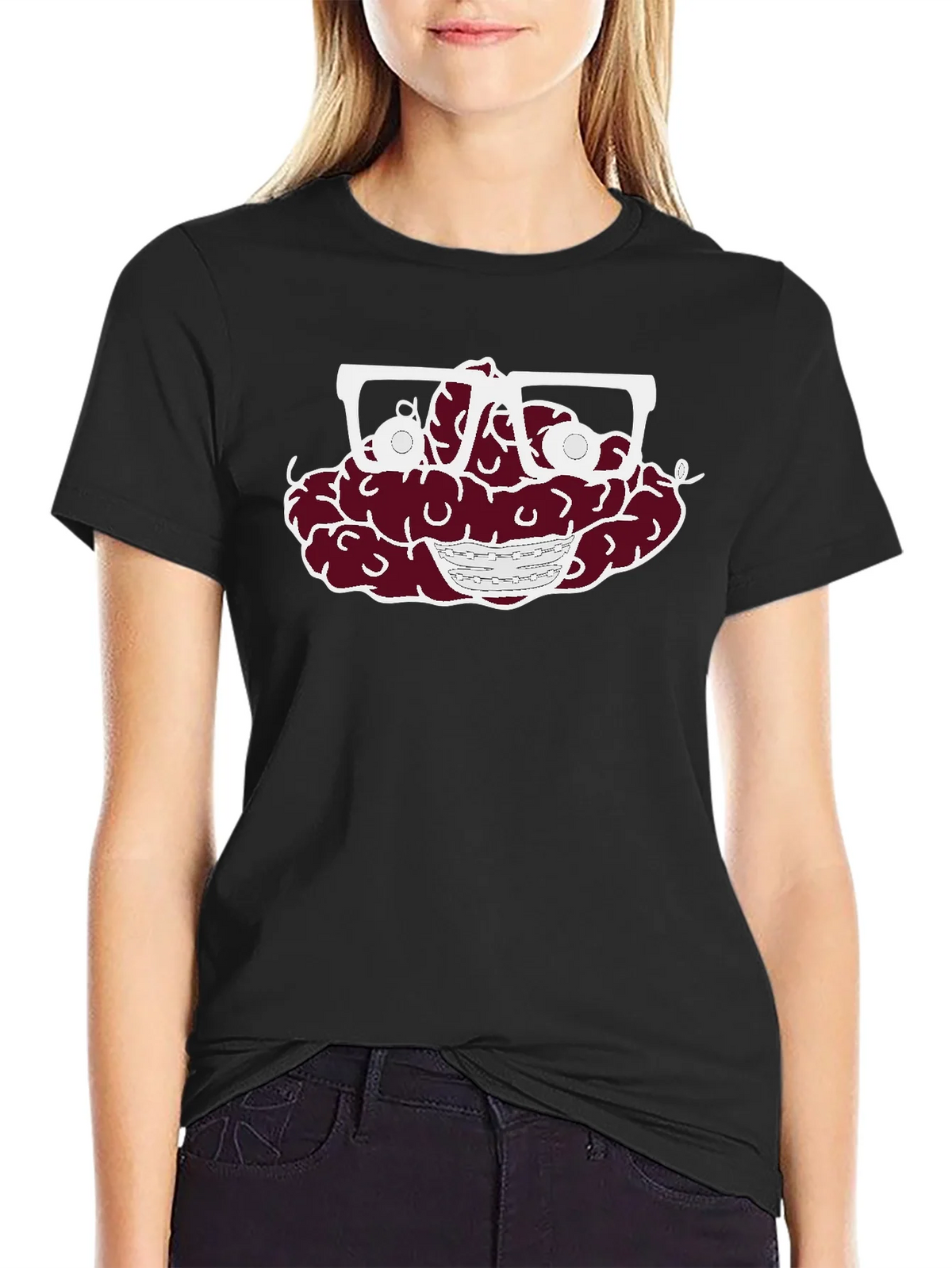 Brain with Glasses Graphic Tee - Unisex T-Shirt product image 2