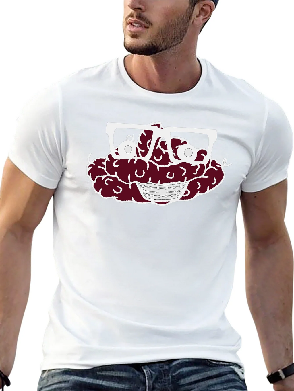 Brain with Glasses Graphic Tee - Unisex T-Shirt product image 12