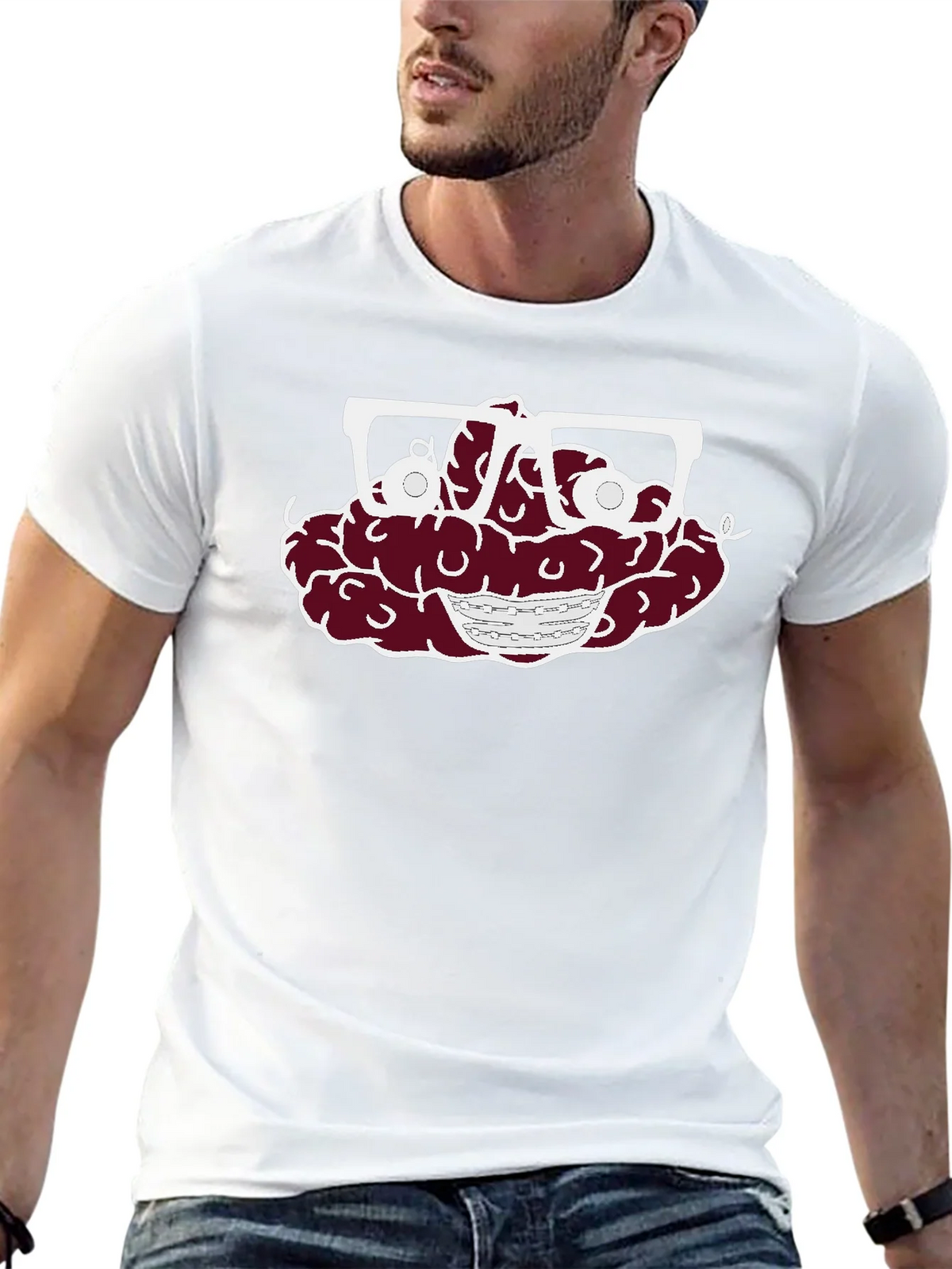 Brain with Glasses Graphic Tee - Unisex T-Shirt product image 12