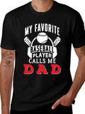 My Favorite Baseball Player Calls Me Dad T-Shirt product image 1