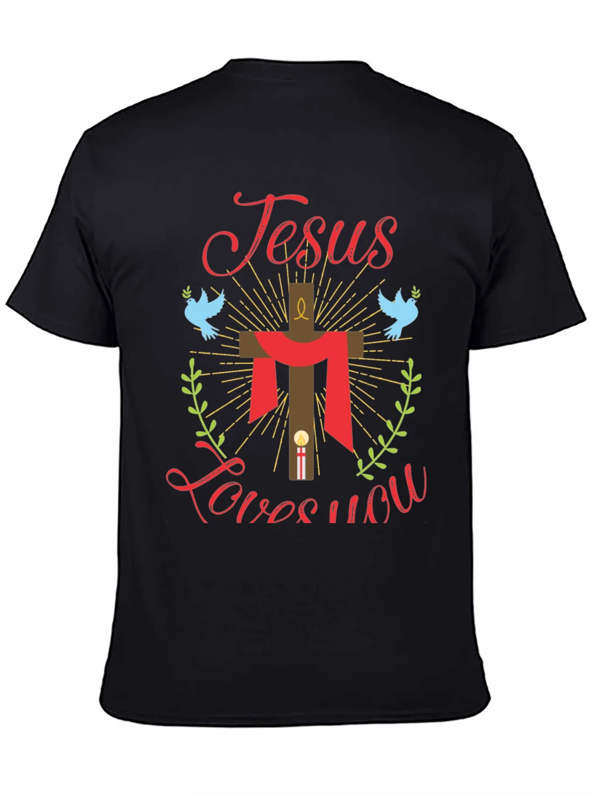 Jesus Loves You Graphic Tee - Religious T-Shirt product image 4