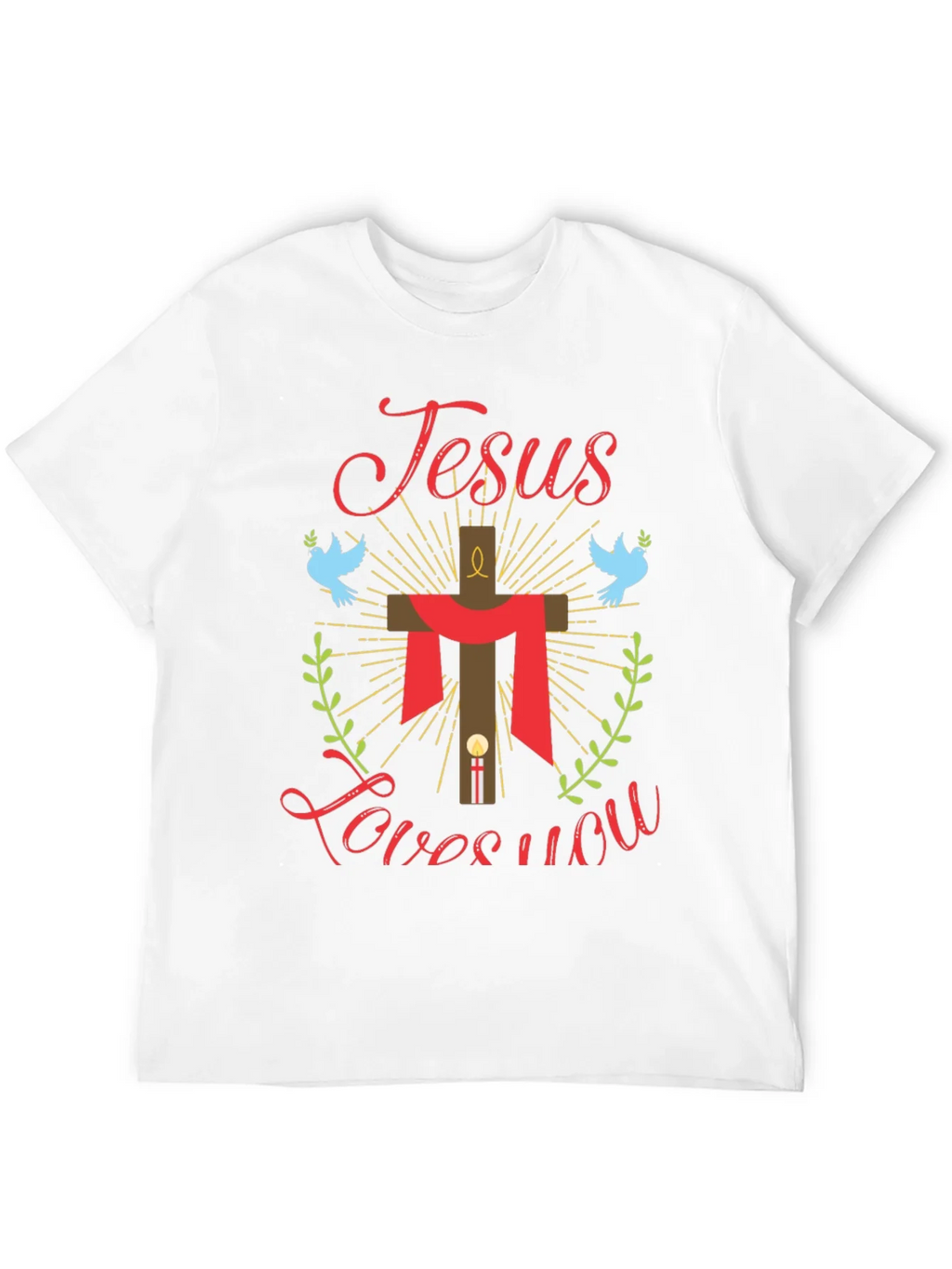 Jesus Loves You Graphic Tee - Religious T-Shirt product image 11