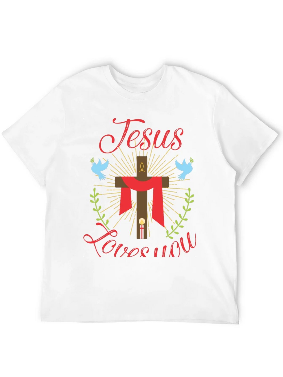 Jesus Loves You Graphic Tee - Religious T-Shirt product image 11