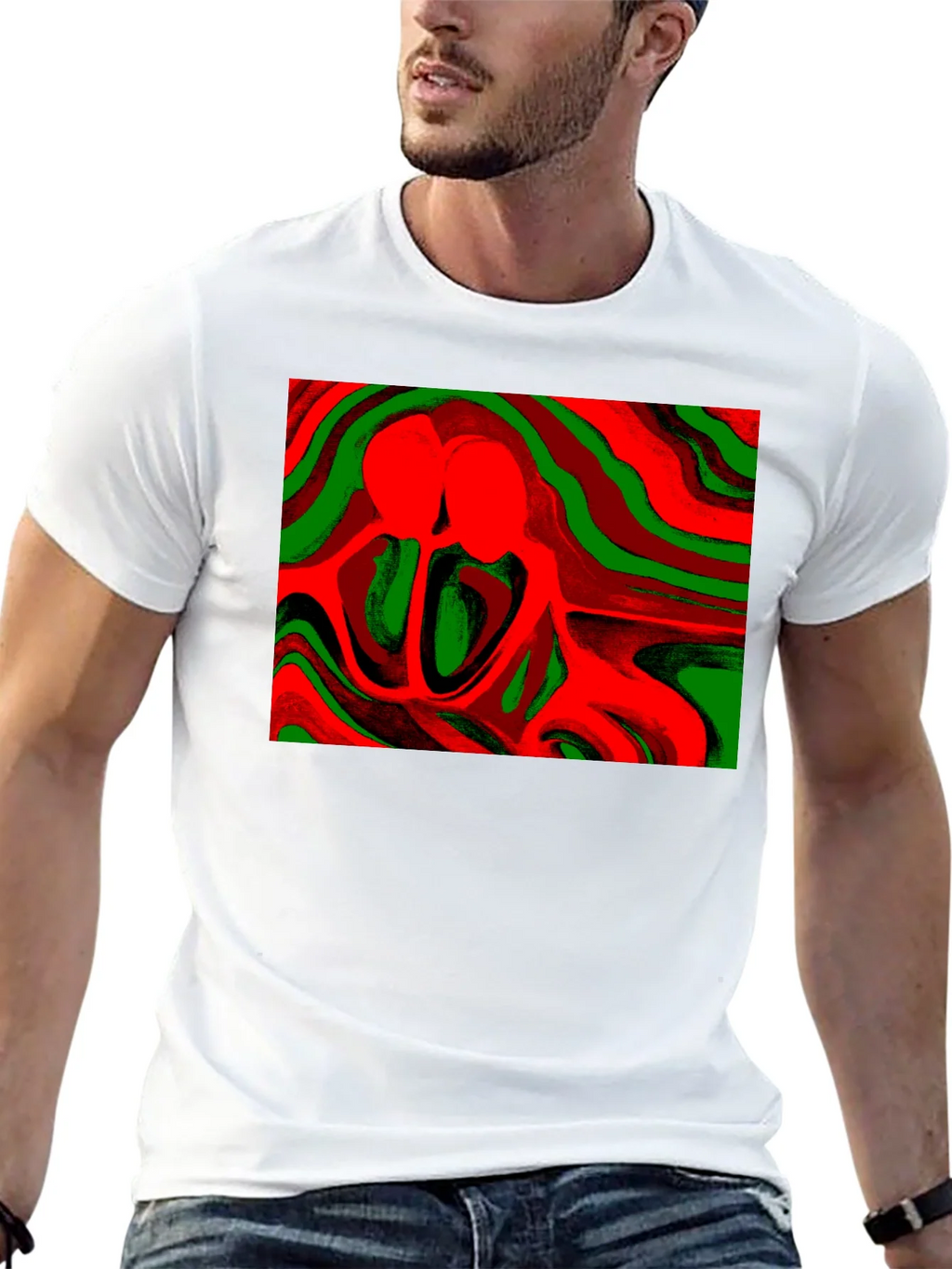 Abstract Lovers Graphic Tee - Stylish Comfort product image 12