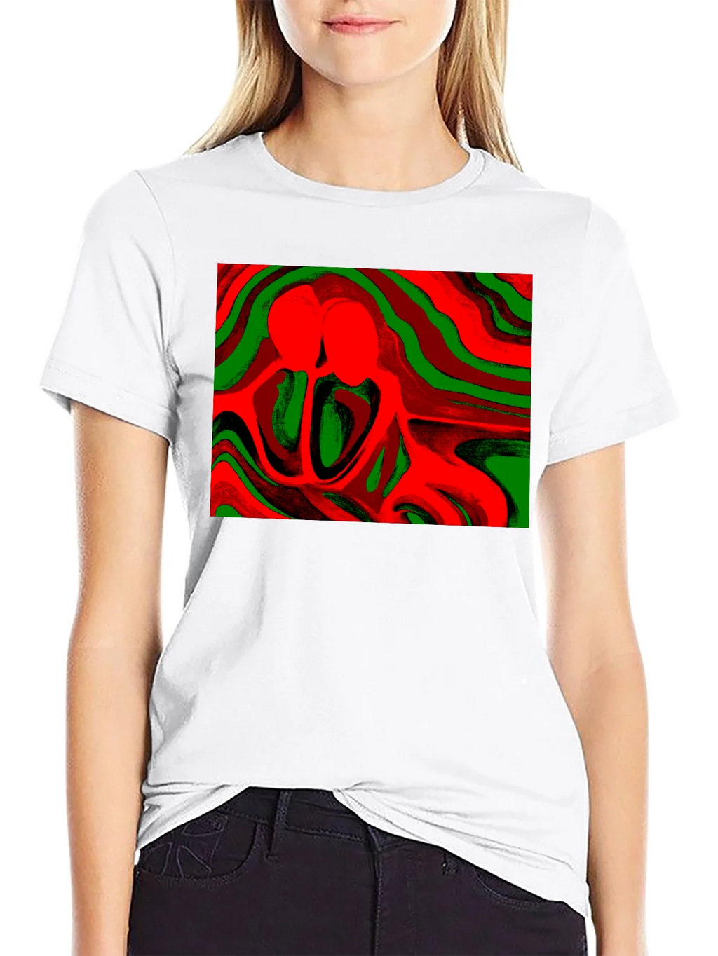 Abstract Lovers Graphic Tee - Stylish Comfort product image 8