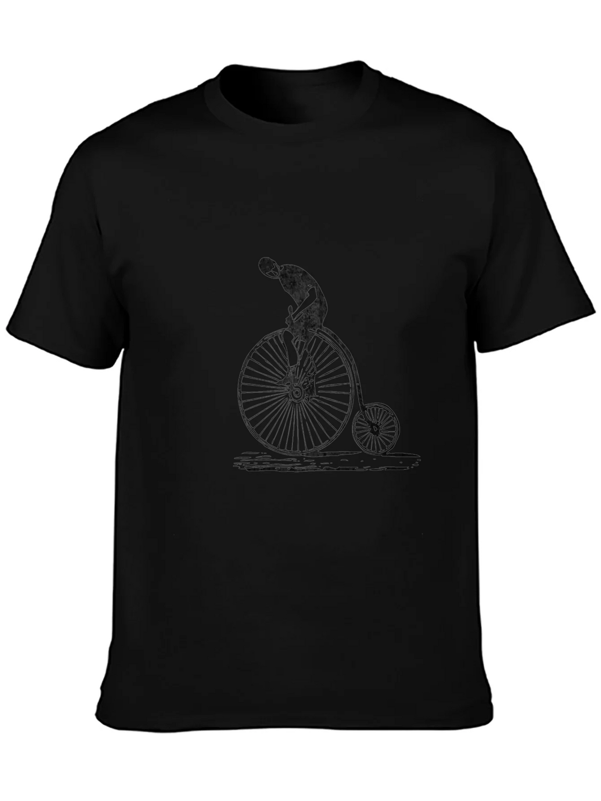 Vintage Bicycle Graphic Black T-Shirt product image 3
