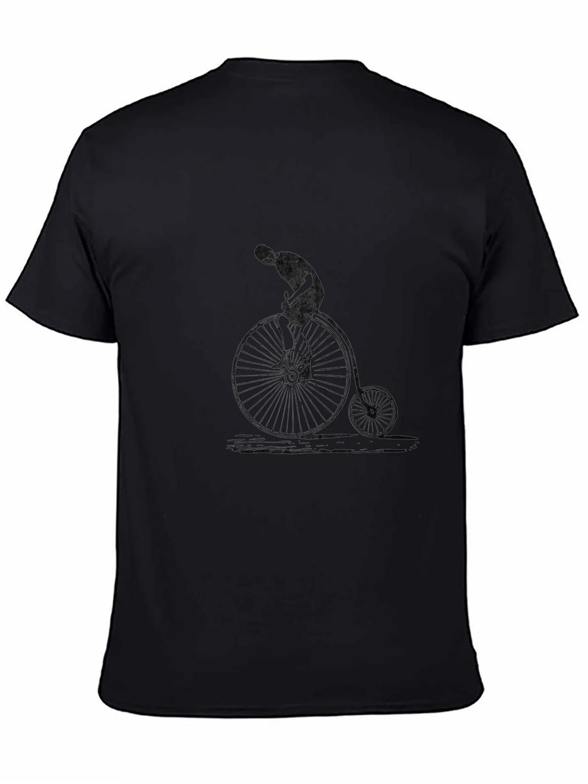 Vintage Bicycle Graphic Black T-Shirt product image 4