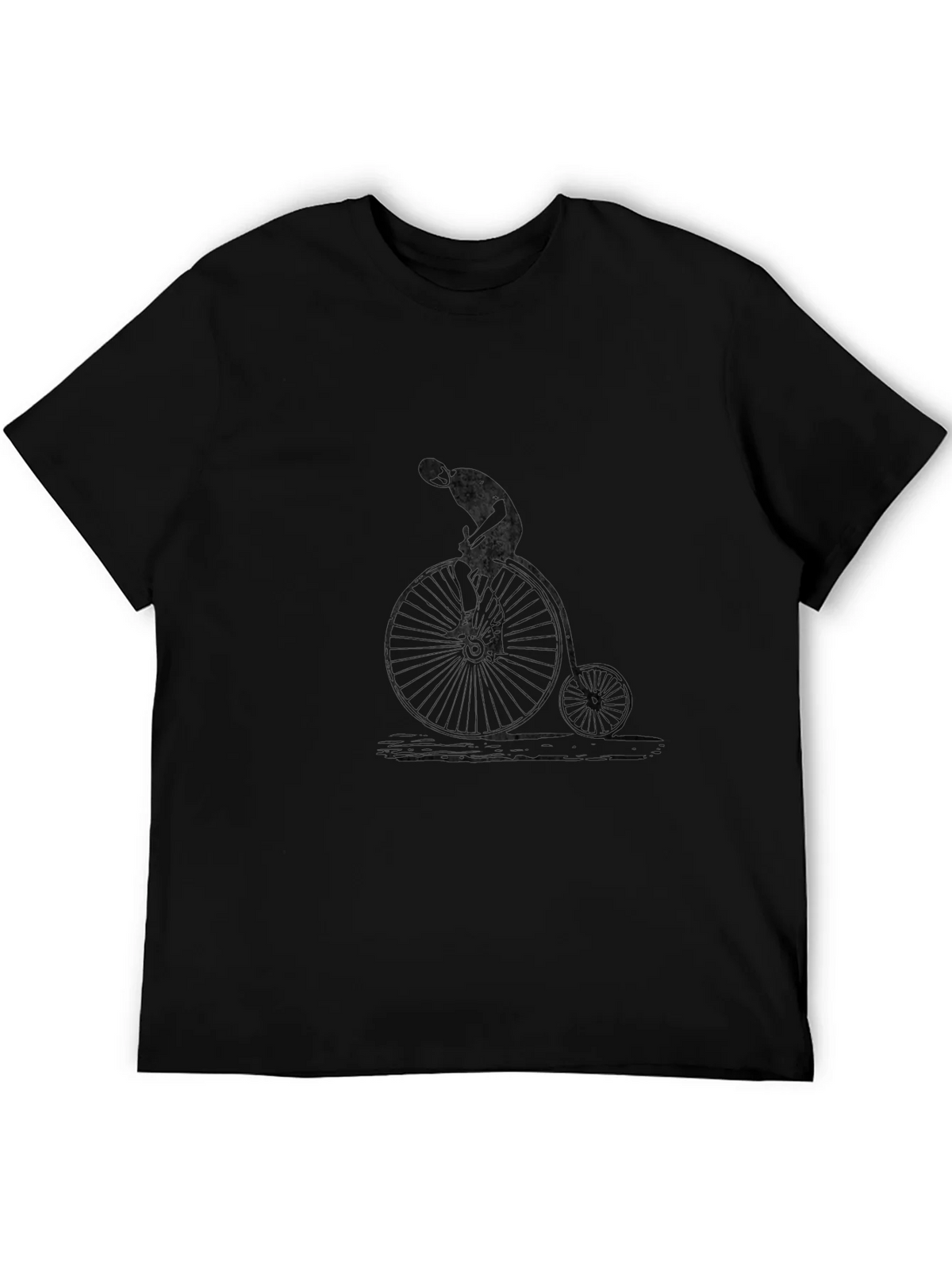 Vintage Bicycle Graphic Black T-Shirt product image 5