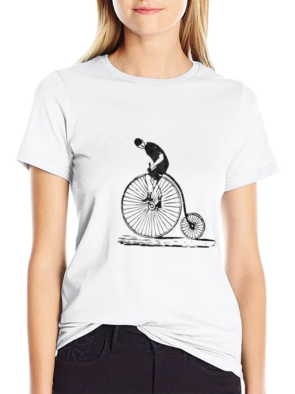 Vintage Bicycle Graphic Black T-Shirt product image 8