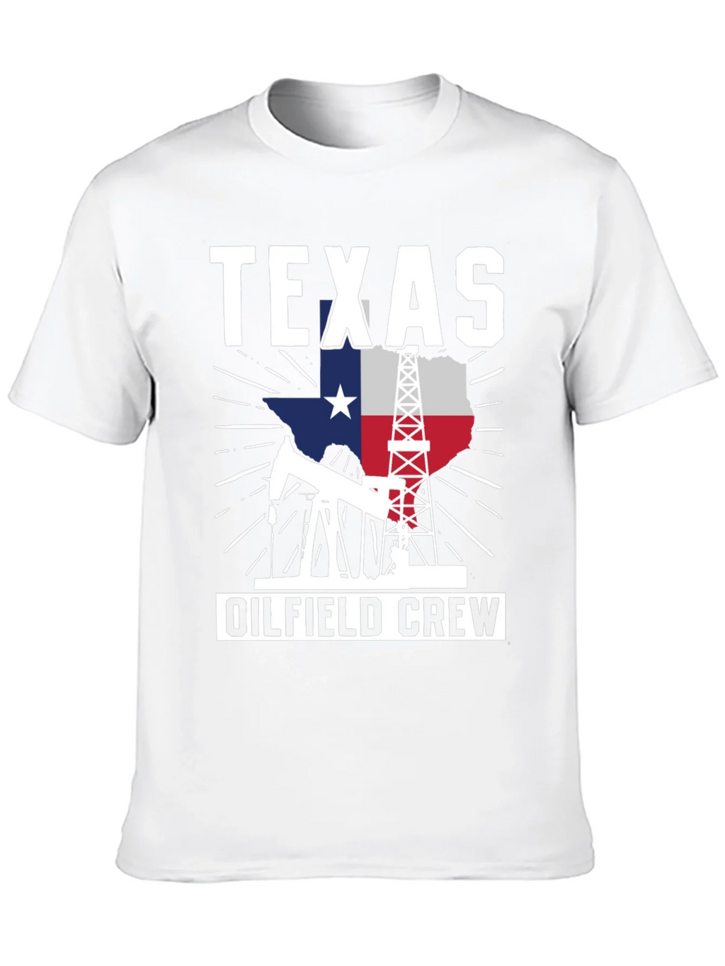 Texas Oilfield Crew Graphic Tee - Black Cotton Shirt product image 9