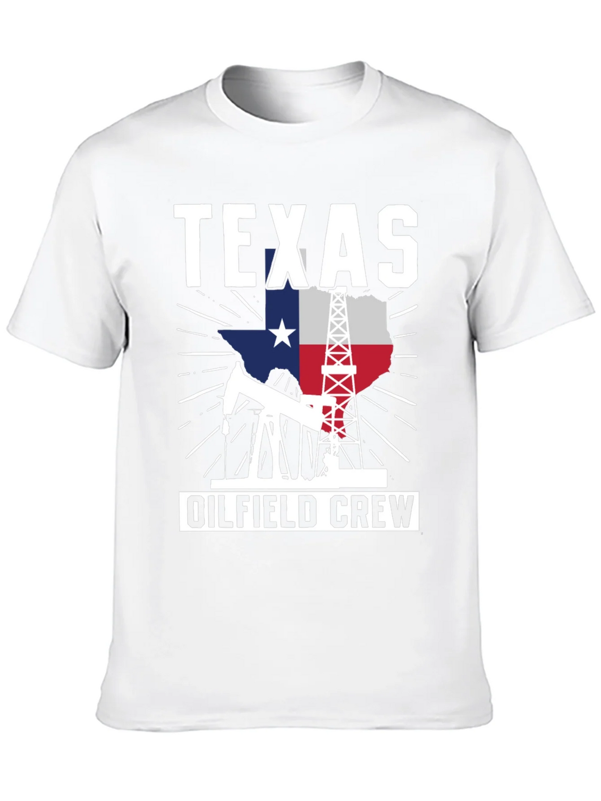 Texas Oilfield Crew Graphic Tee - Black Cotton Shirt product image 9