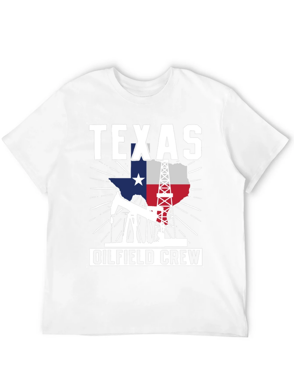 Texas Oilfield Crew Graphic Tee - Black Cotton Shirt product image 11