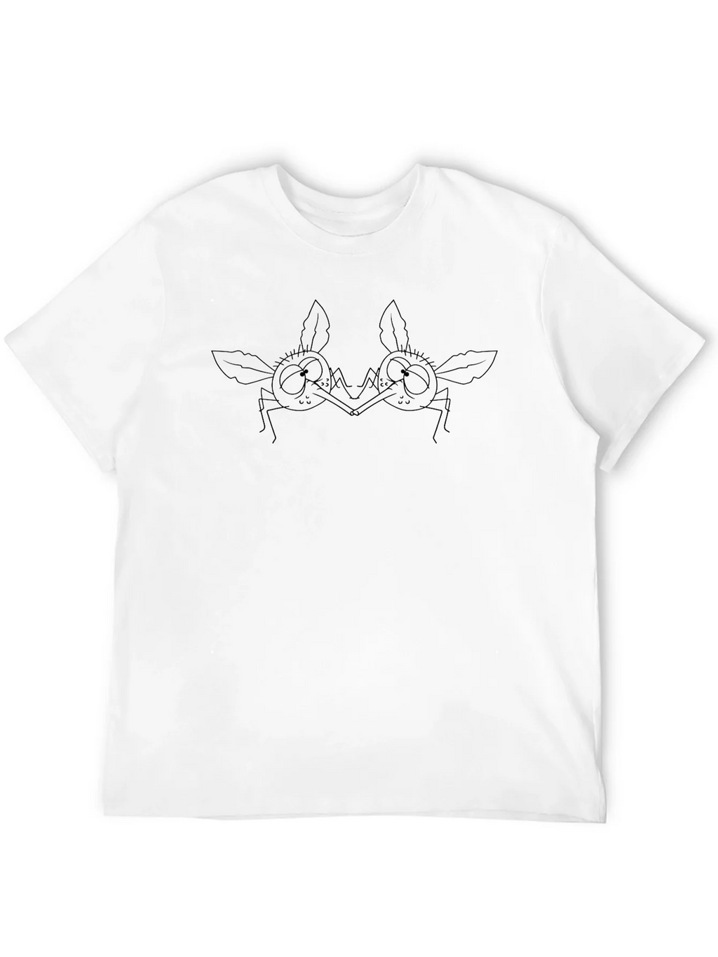 Abstract Insect Graphic Tee - Casual Black T-Shirt product image 11