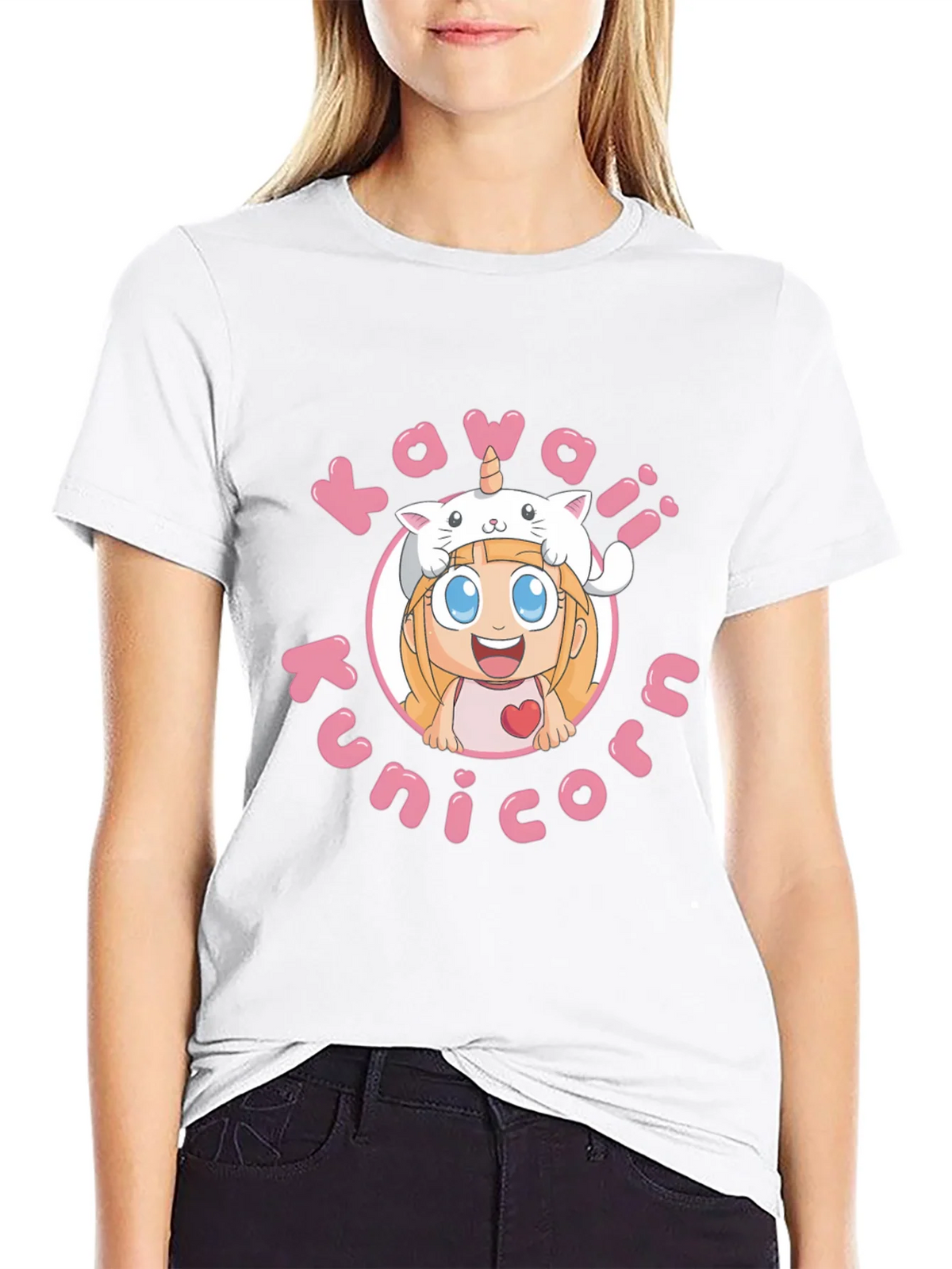 Kawaii Kunicorn T-Shirt: Cute Anime Style product image 5