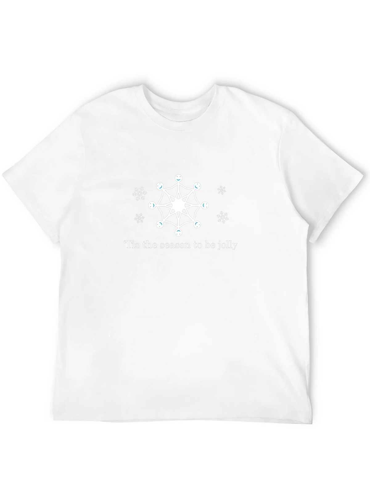 Festive Snowflake Graphic Tee - Tis the Season to Be Jolly product image 11