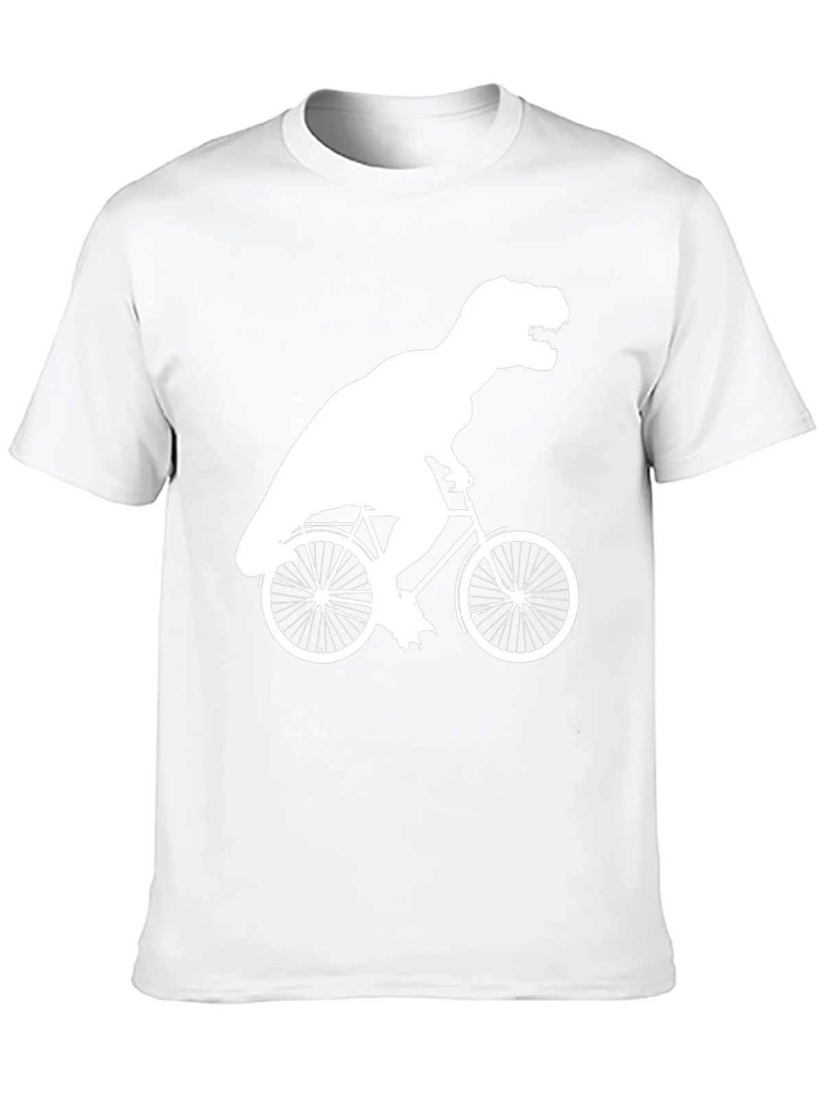 T-Rex Riding Bike Graphic Tee - Black product image 9