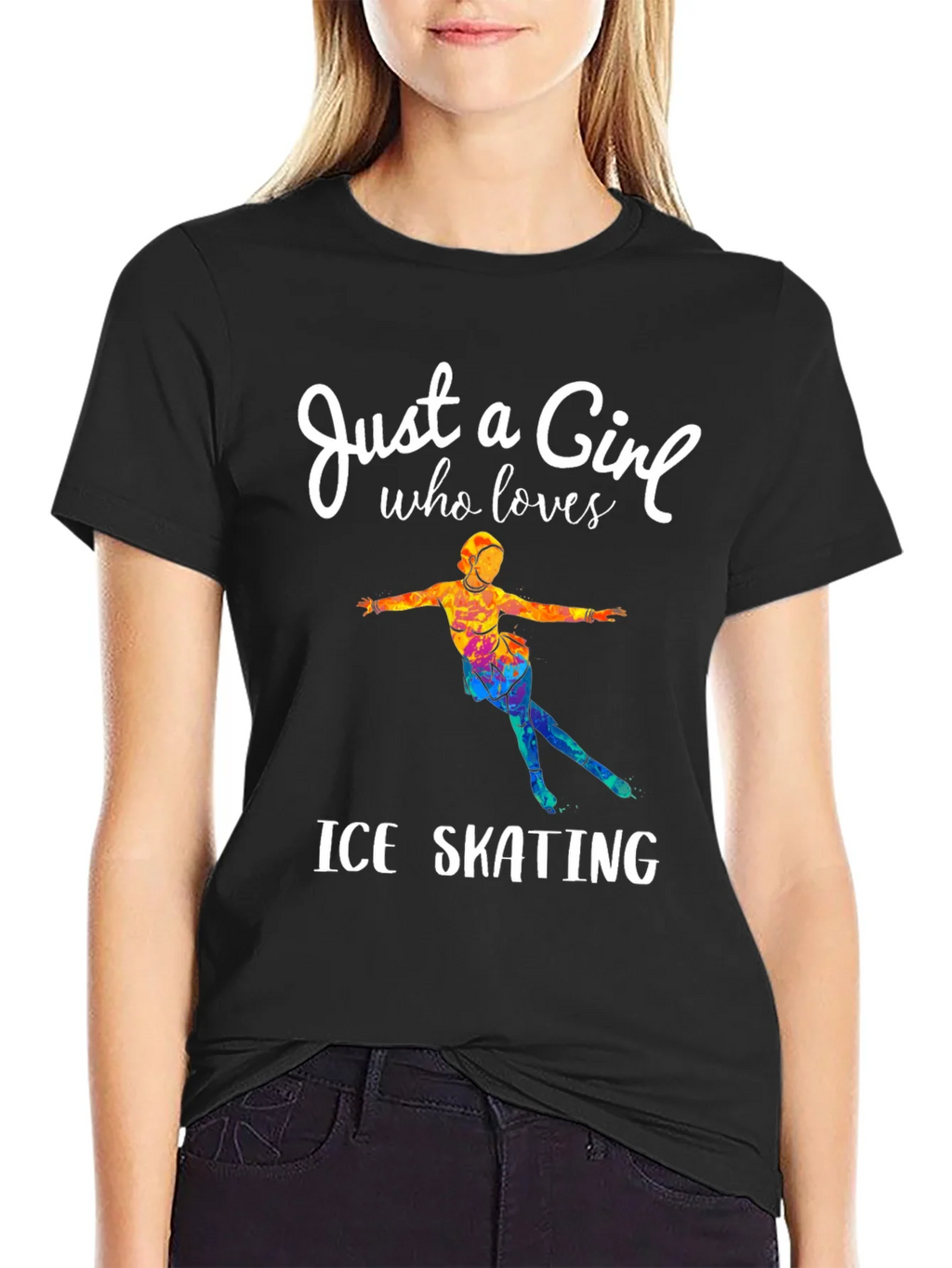 Ice Skating Girl T-Shirt - Figure Skater Gift product image 2